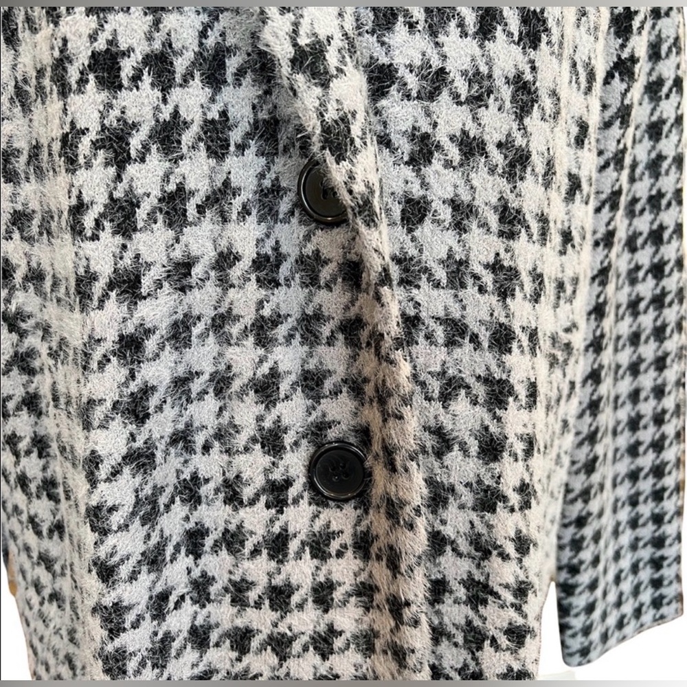 Max Studio Houndstooth Pattern Duster 🩶🖤🤍 - Picture 9 of 14